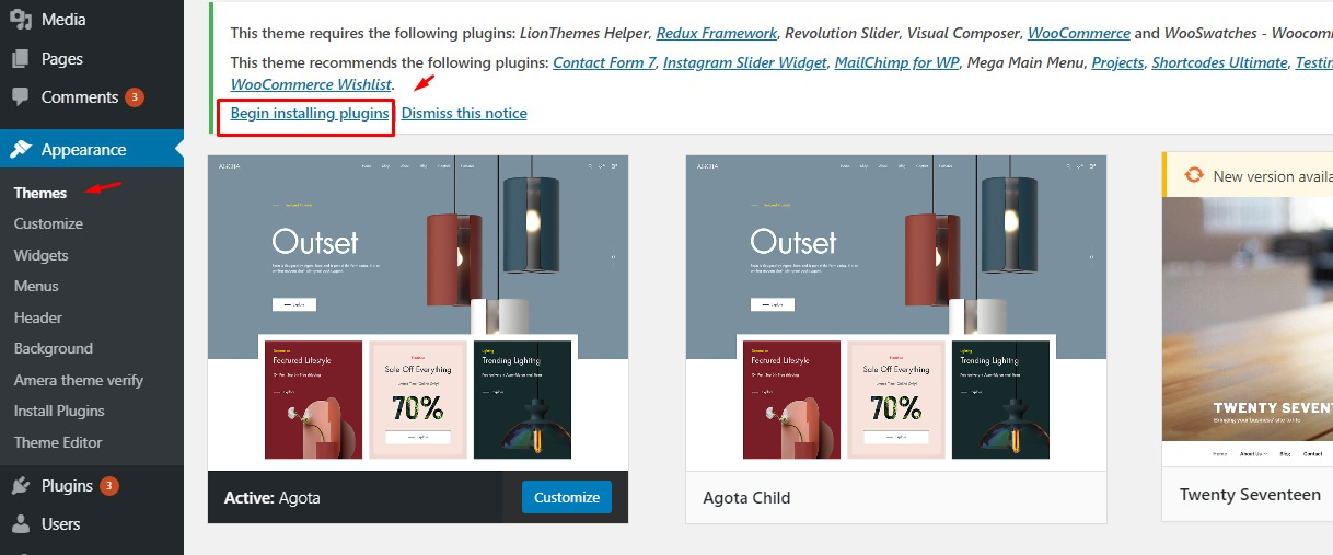 Install Required Plugins