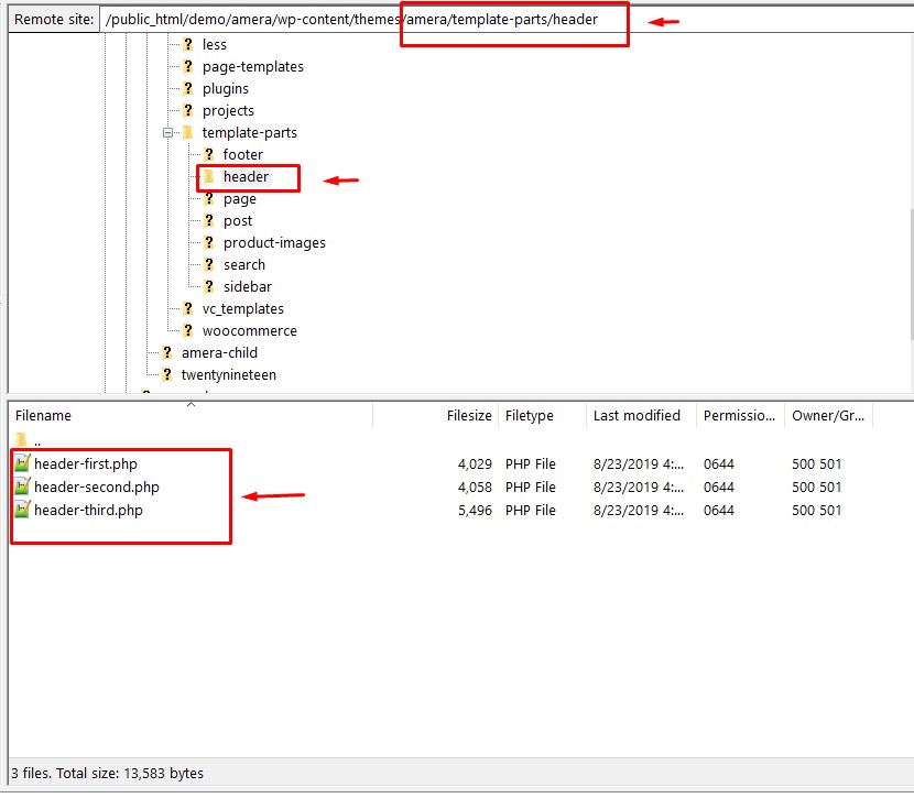 Header Customization