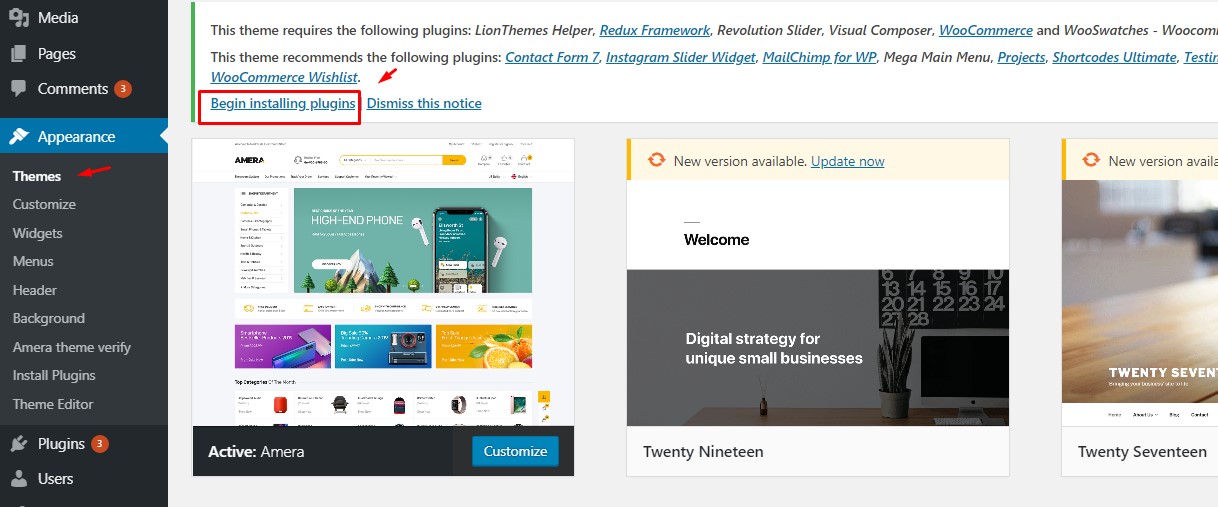 Install Required Plugins
