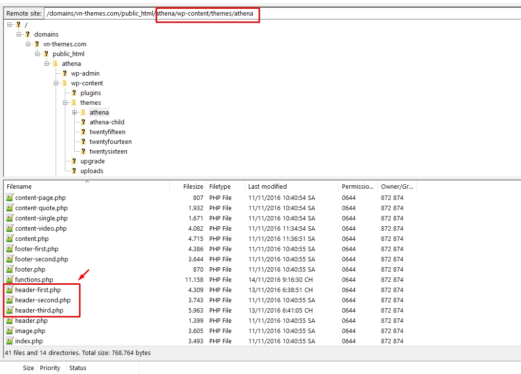 Header Customization