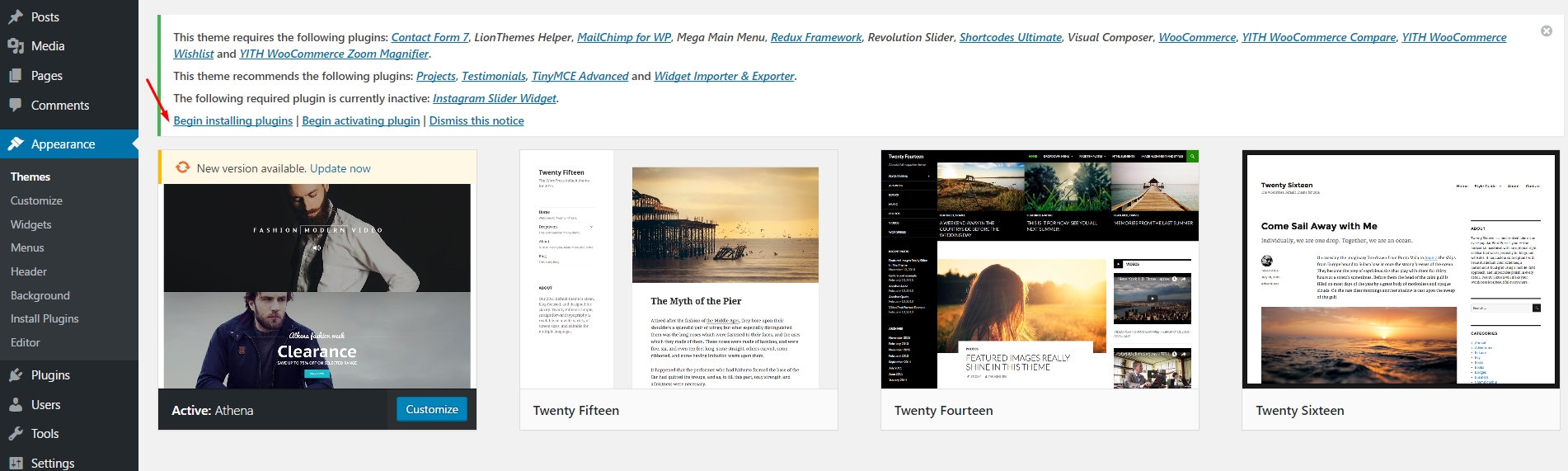 Install Required Plugins