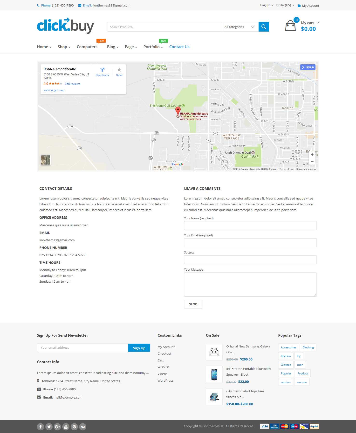 Contact Page