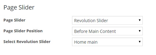 Assign A Revolution Slider From Page Options