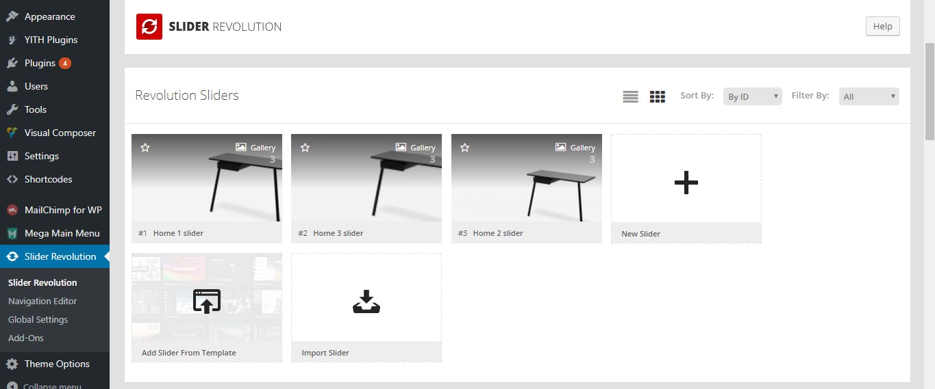Create A New Revolution Slider