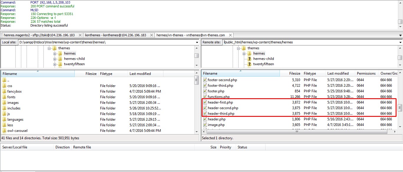 Header Customization