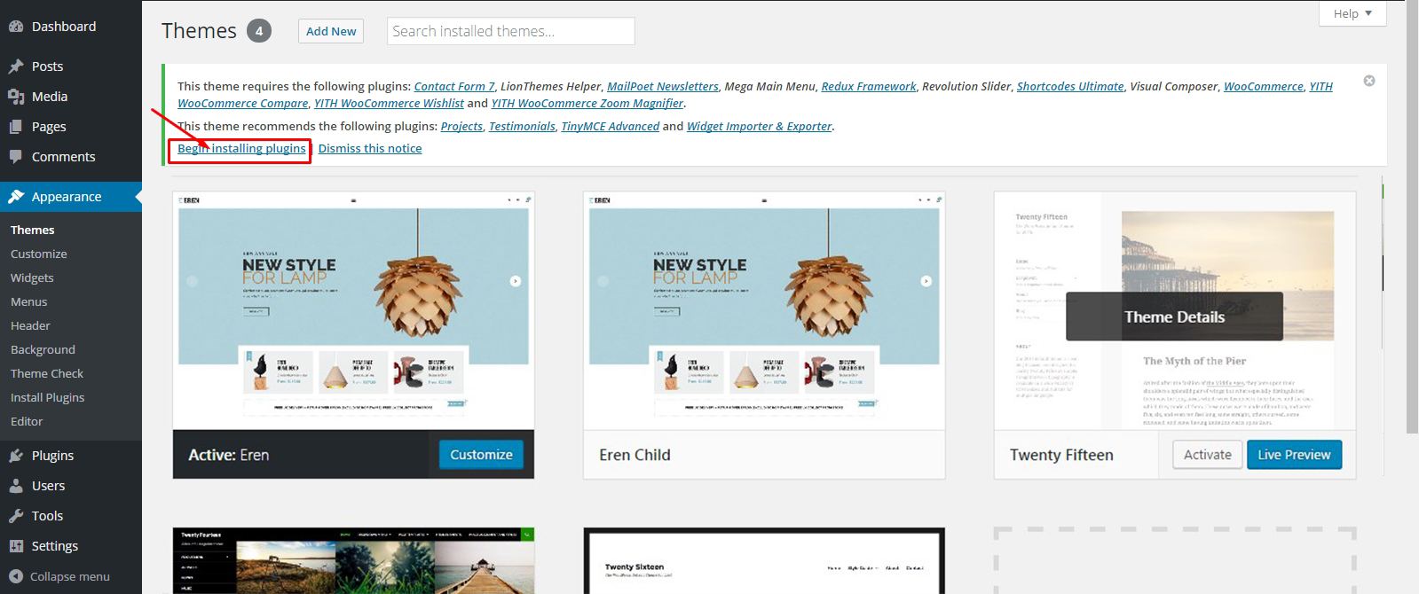 Install Required Plugins
