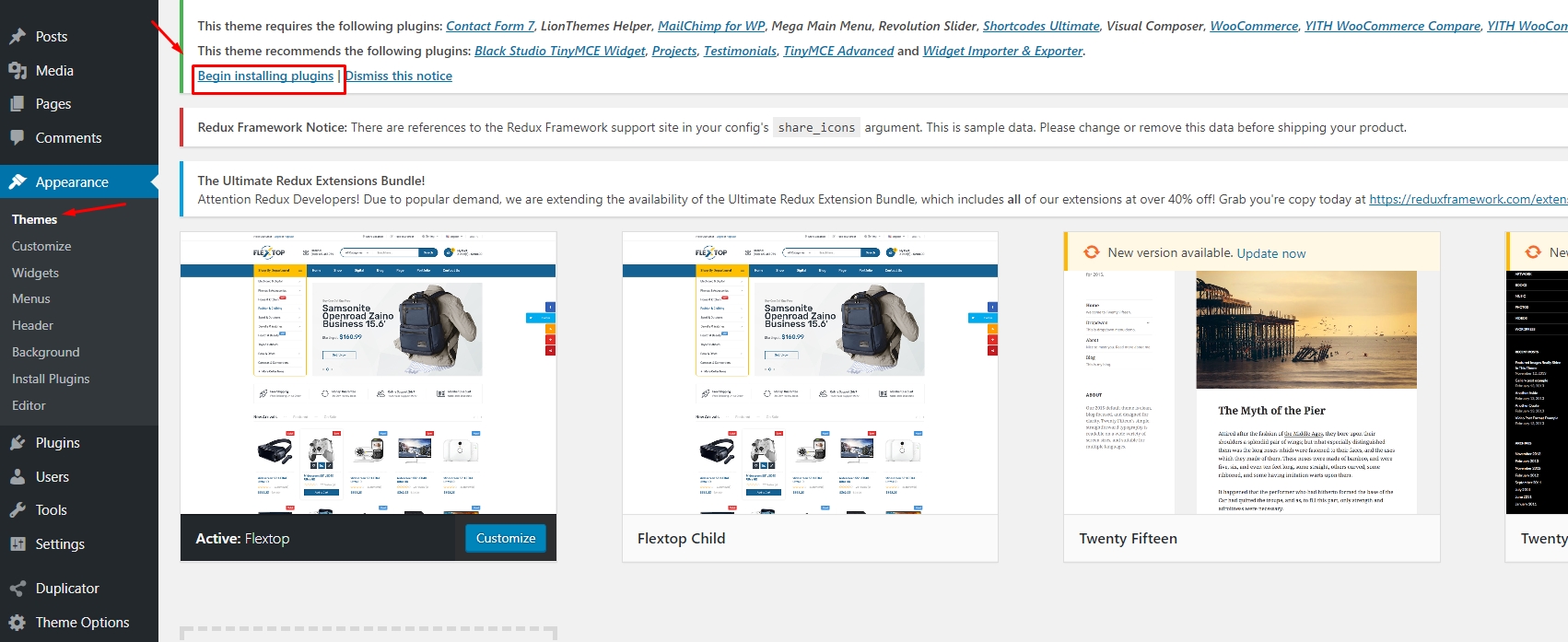 Install Required Plugins