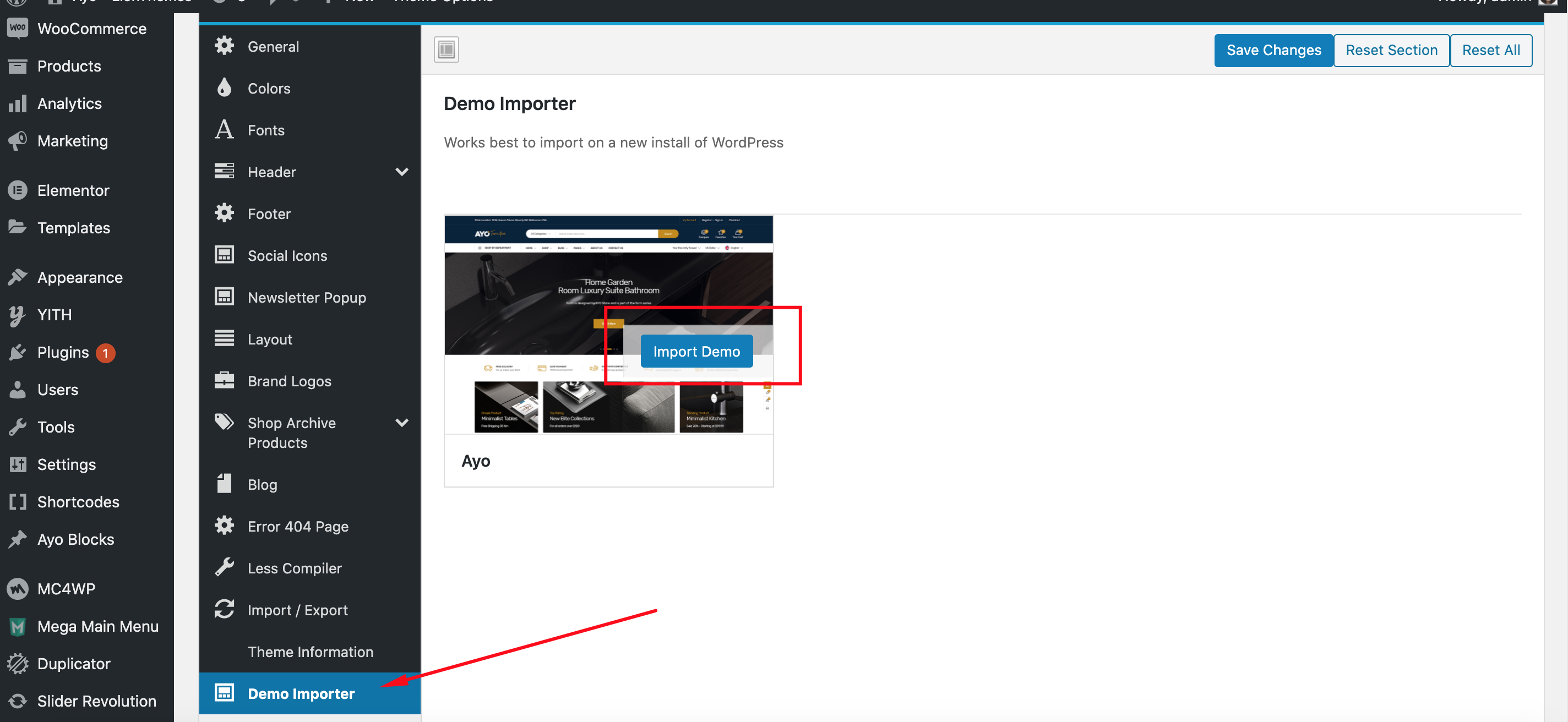 Gosto to import data