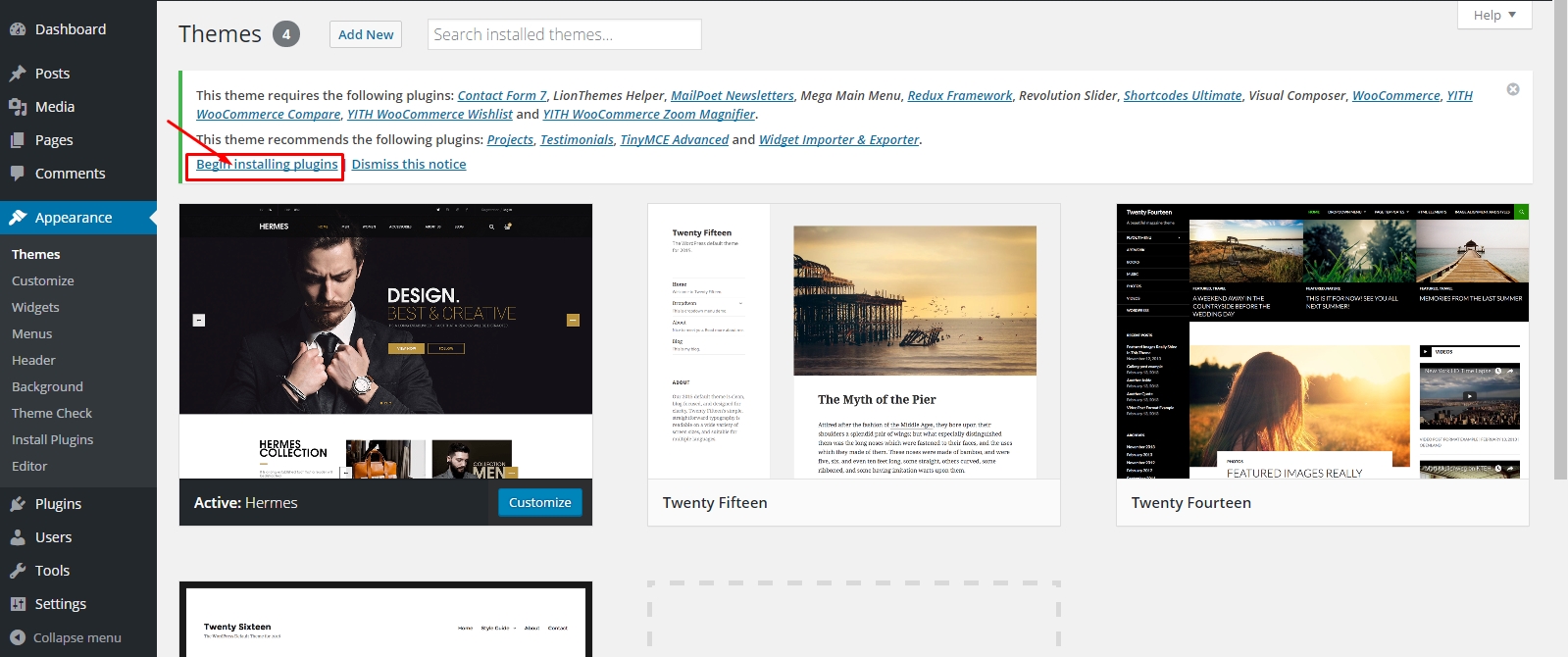 Install Required Plugins