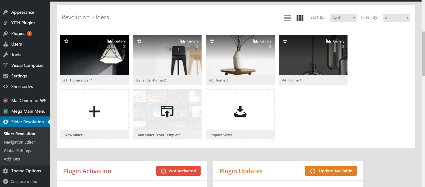 Create A New Revolution Slider
