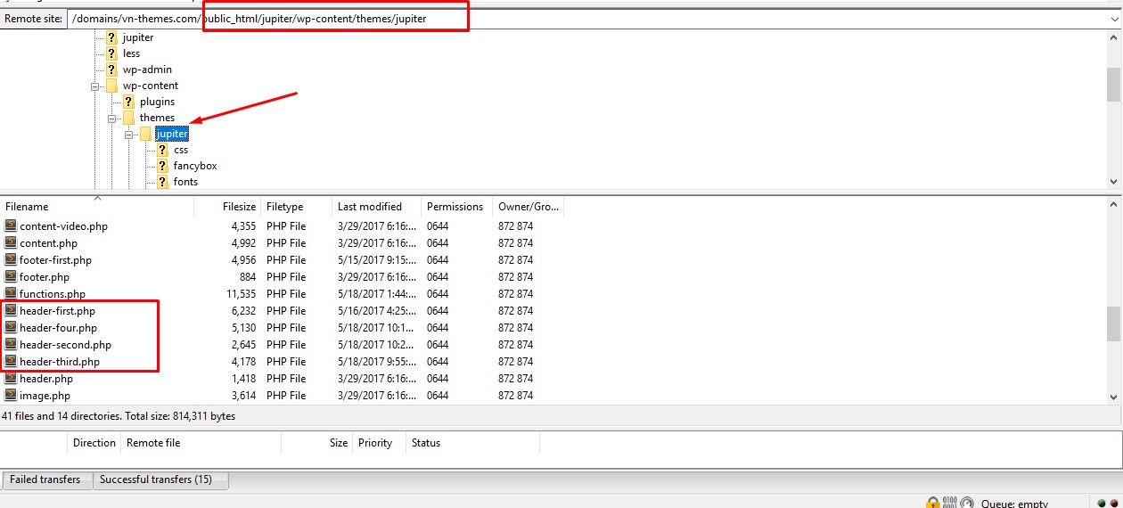 Header Customization