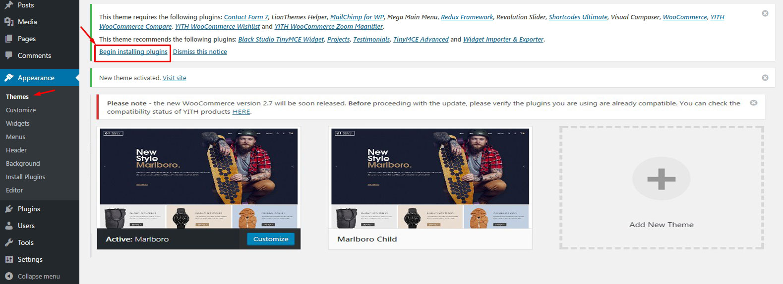 Install Required Plugins