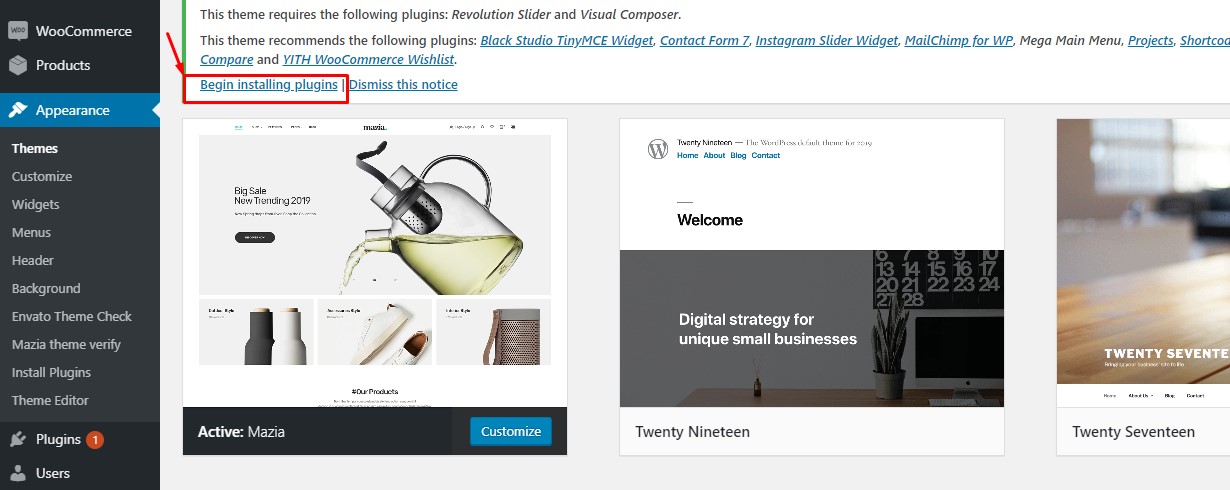 Install Required Plugins