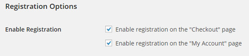 Registration Options