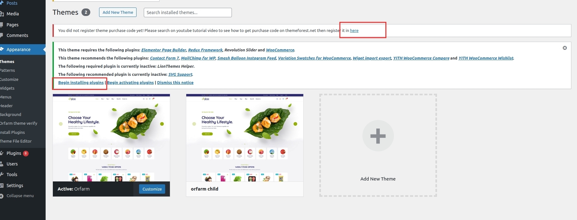 Install Required Plugins