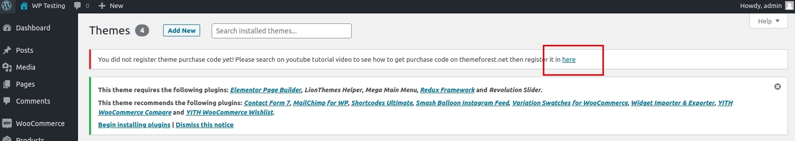 Purchased code