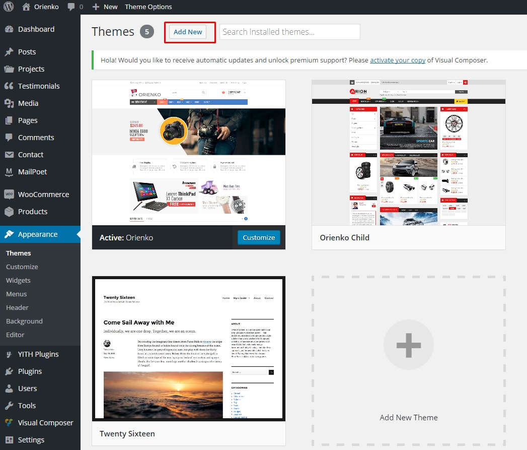 WordPress Installation