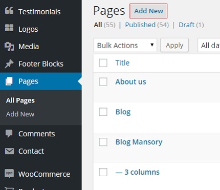 Create A New Page