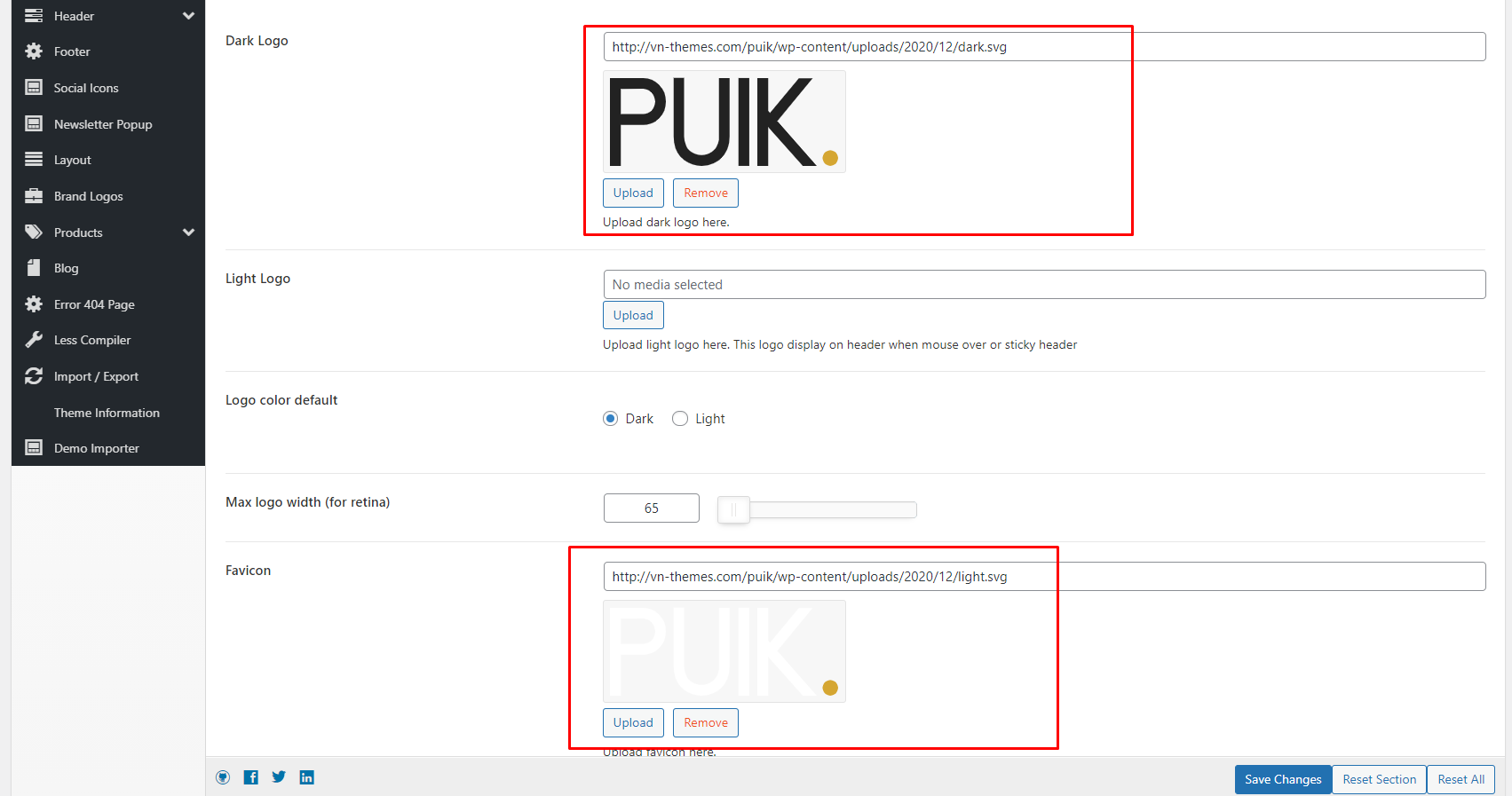 Logo & Favicon