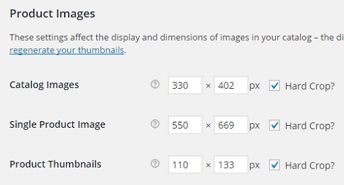 Product Image Sizes