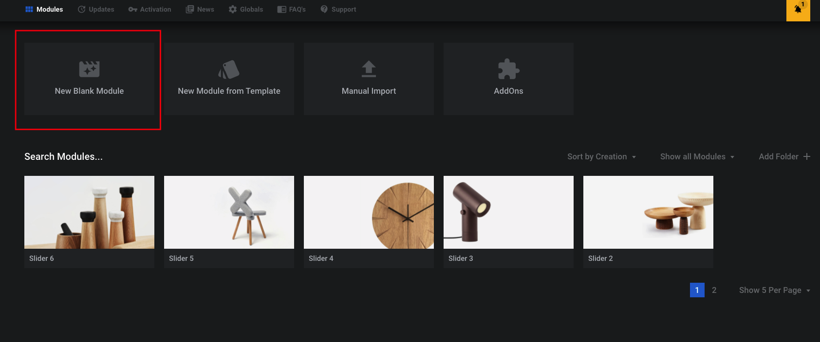 Create A New Revolution Slider