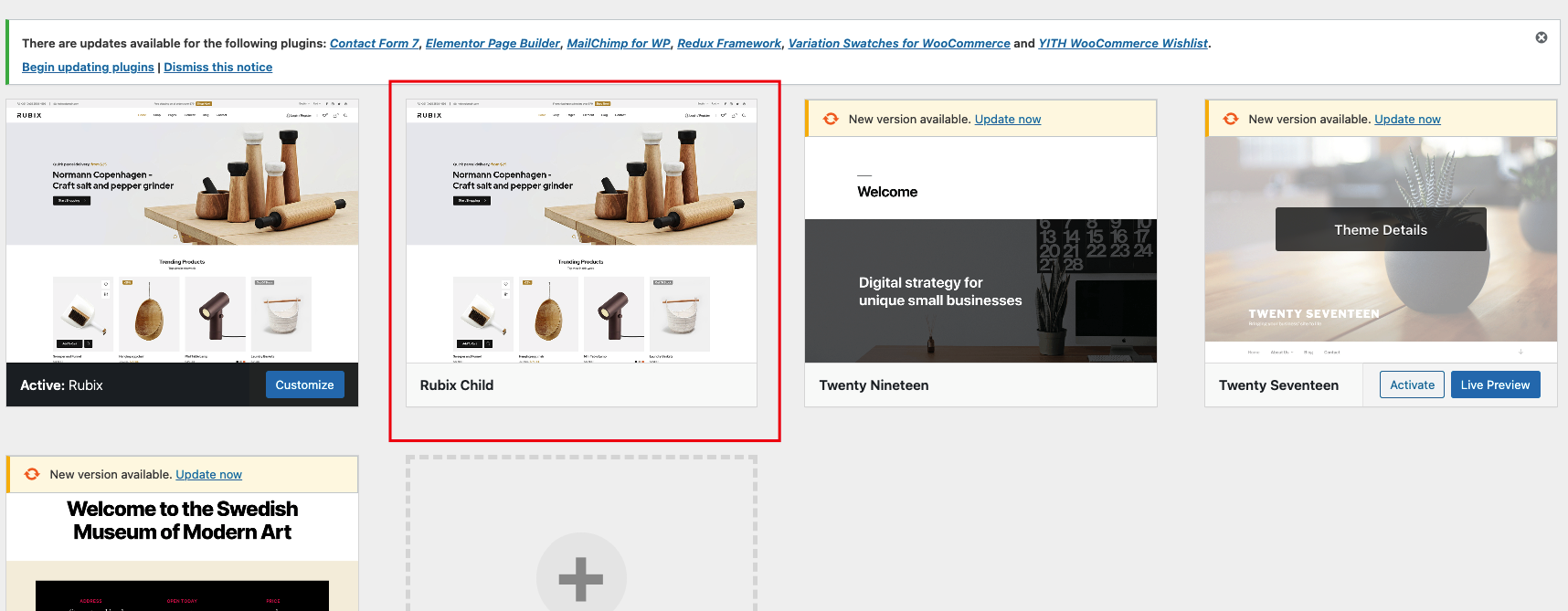 Elementor Elements List