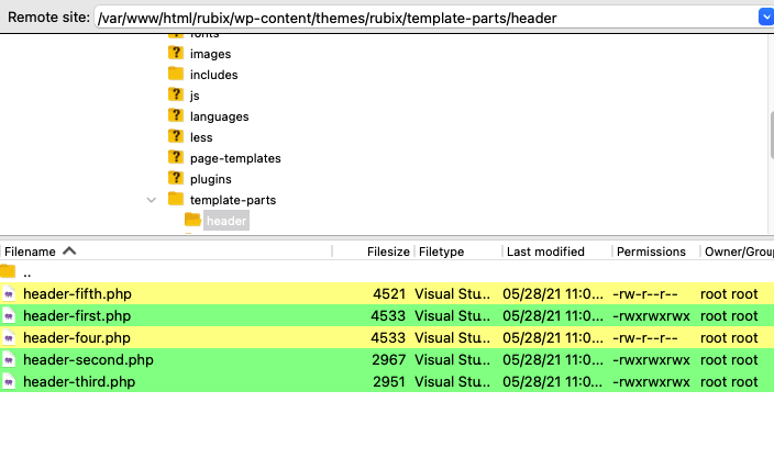 Header Customization