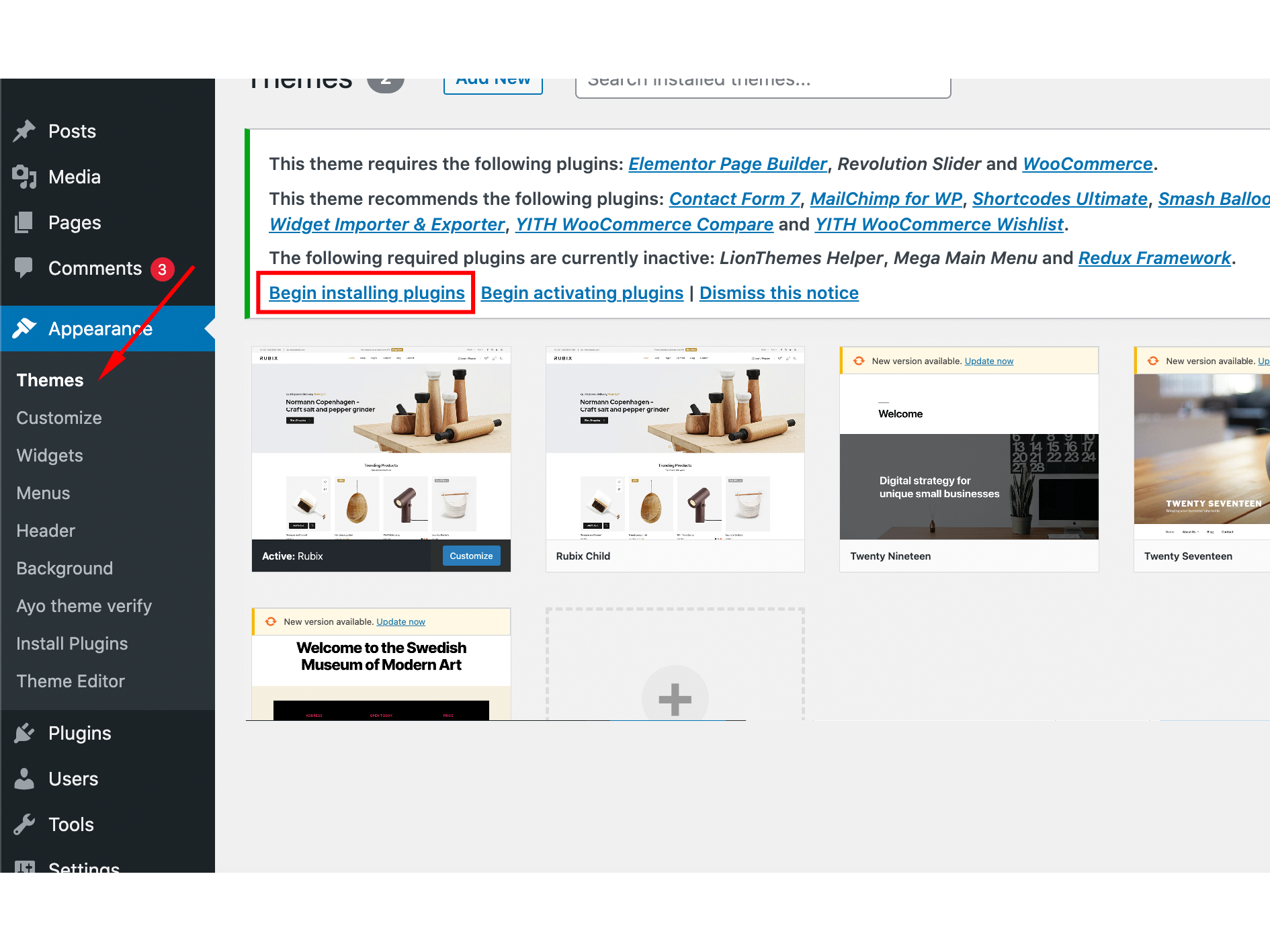 Install Required Plugins