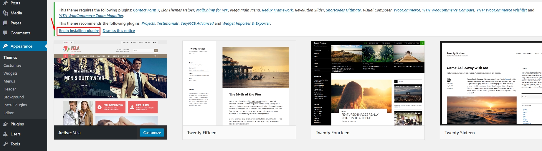 Install Required Plugins